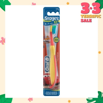 ORAL-B Stages 3 (5-7years) Soft Toothbrush with Disney Characters 1 Count