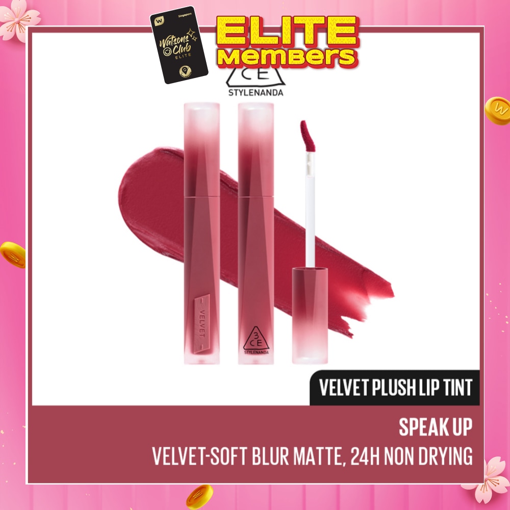 3CE Velvet Plush Lip Tint Speak Up 4g