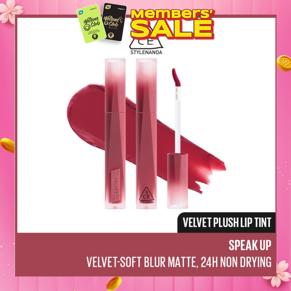 3CE Velvet Plush Lip Tint Speak Up 4g