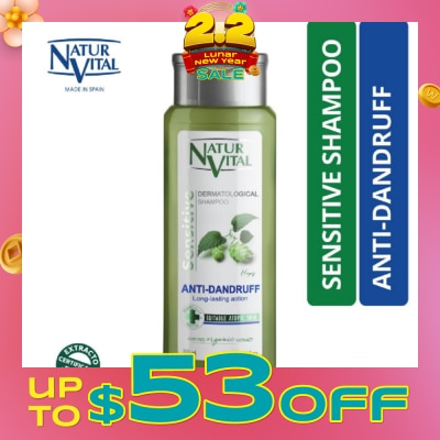 NATURVITAL Sensitive Anti-Dandruff Shampoo (Hops) 300ml