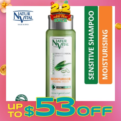 NATURVITAL Sensitive Moisturising Shampoo (Aloe Vera) 300ml