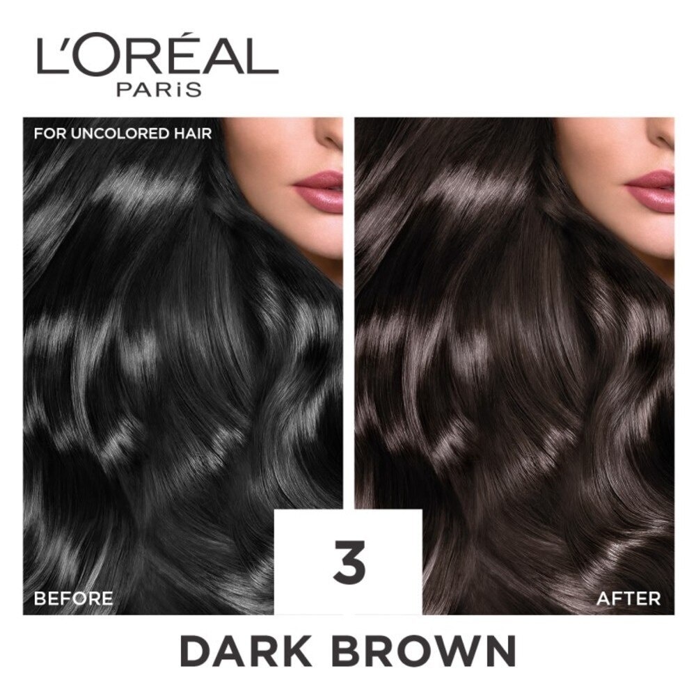 Créme Hair Colour #3 Natural Dark Brown (100% Grey Coverage for Rich & Radiant Colour) 1s