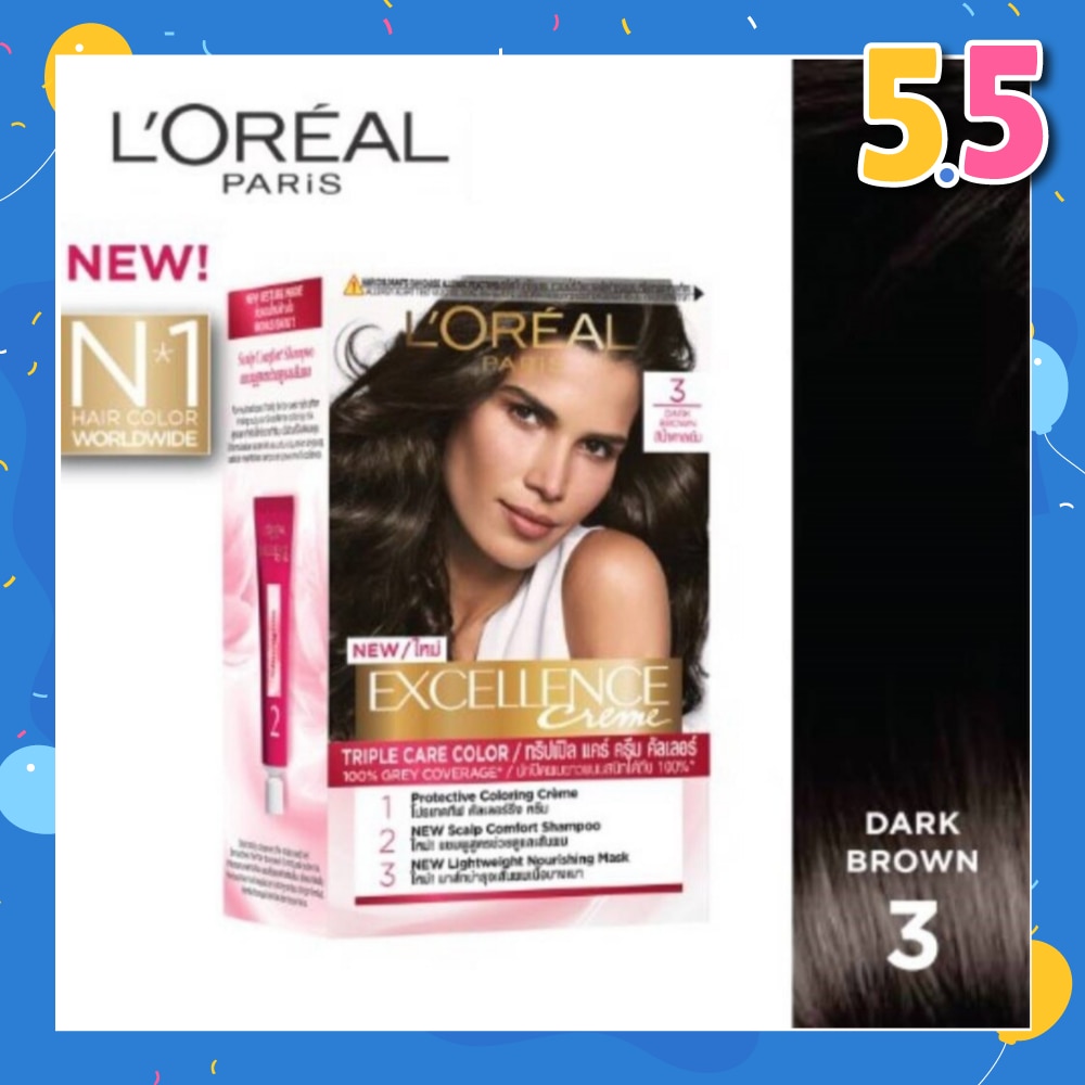 Créme Hair Colour #3 Natural Dark Brown (100% Grey Coverage for Rich & Radiant Colour) 1s