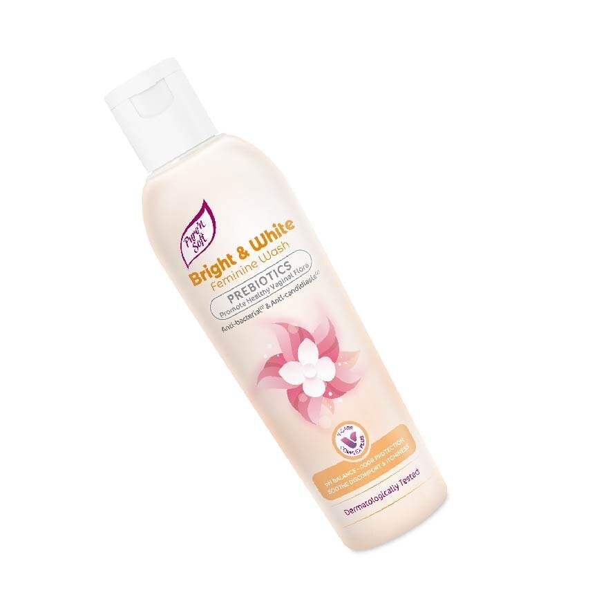 Bright & White Feminine Wash Prebiotics (Anti Bacterial And Anti Candidiasis) 200ml