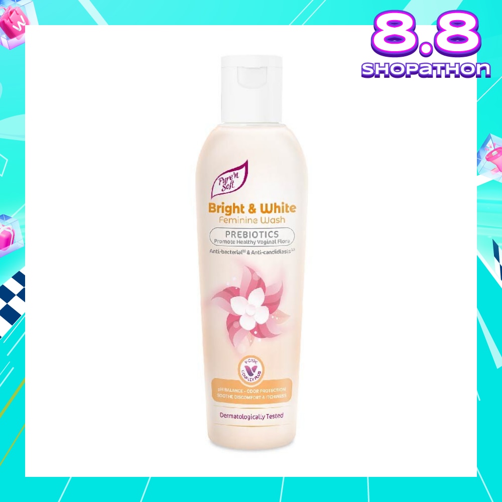 Bright & White Feminine Wash Prebiotics (Anti Bacterial And Anti Candidiasis) 200ml