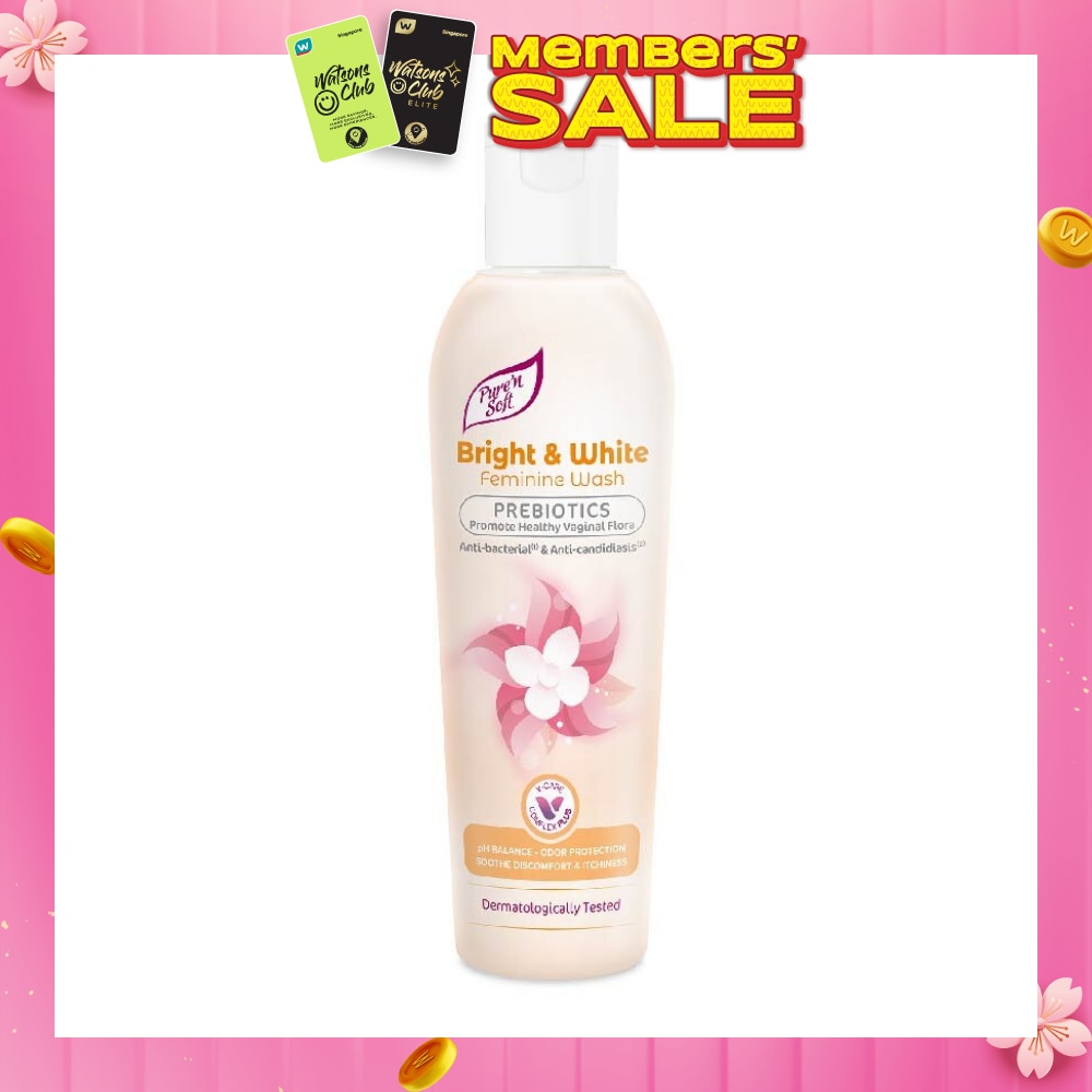 Bright & White Feminine Wash Prebiotics (Anti Bacterial And Anti Candidiasis) 200ml