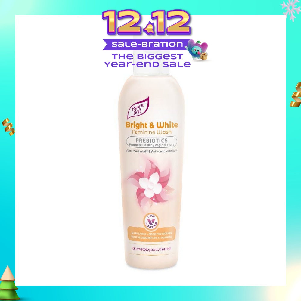 Bright & White Feminine Wash Prebiotics (Anti Bacterial And Anti Candidiasis) 200ml