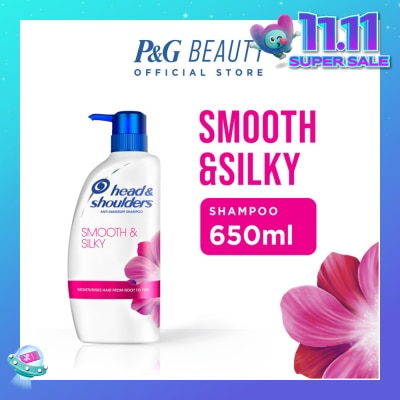HEAD & SHOULDERS Smooth & Silky Anti-Dandruff Shampoo 650ml