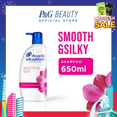 HEAD & SHOULDERS Smooth & Silky Anti-Dandruff Shampoo 650ml