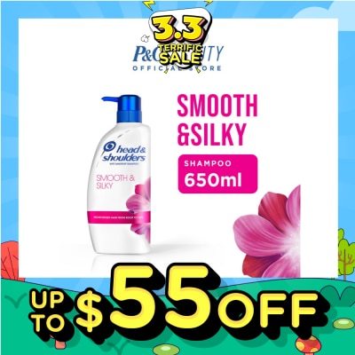 HEAD & SHOULDERS Smooth & Silky Anti-Dandruff Shampoo 650ml