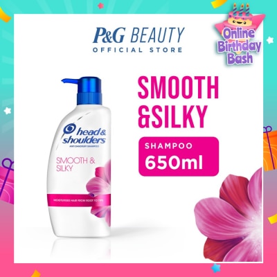 HEAD & SHOULDERS Smooth & Silky Anti-Dandruff Shampoo 650ml