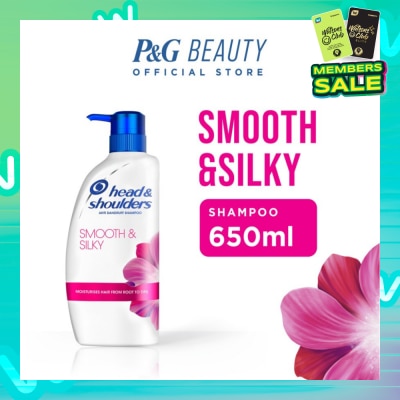 HEAD & SHOULDERS Smooth & Silky Anti-Dandruff Shampoo 650ml