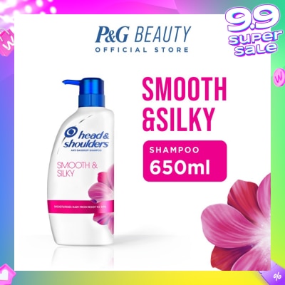 HEAD & SHOULDERS Smooth & Silky Anti-Dandruff Shampoo 650ml