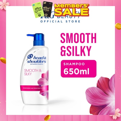HEAD & SHOULDERS Smooth & Silky Anti-Dandruff Shampoo 650ml