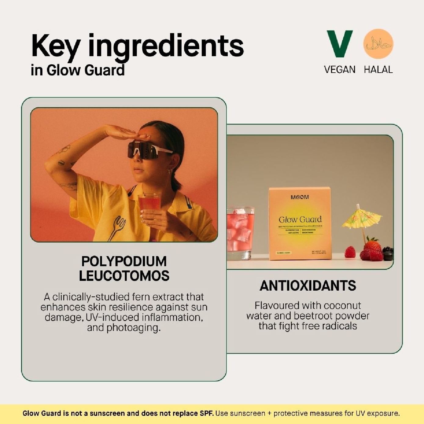Glow Guard Sun Protection Antioxidants & Hyaluronic Acid 5g x 30s