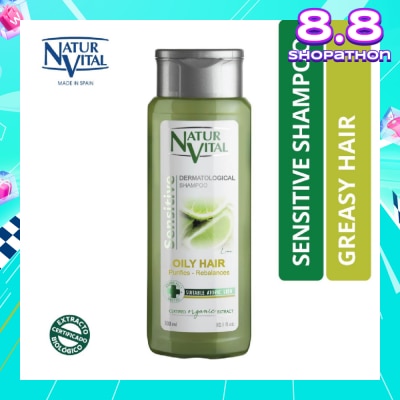 NATURVITAL Sensitive Oily Shampoo (Lime) 300ml