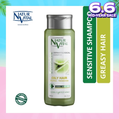 NATURVITAL Sensitive Oily Shampoo (Lime) 300ml