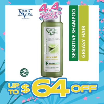 NATURVITAL - Sensitive Oily Shampoo (Lime) 300ml