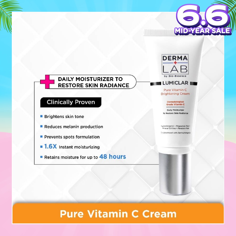 Lumiclar Pure Vitamin C Brightening Cream 45g (Expiry: Oct`2025)