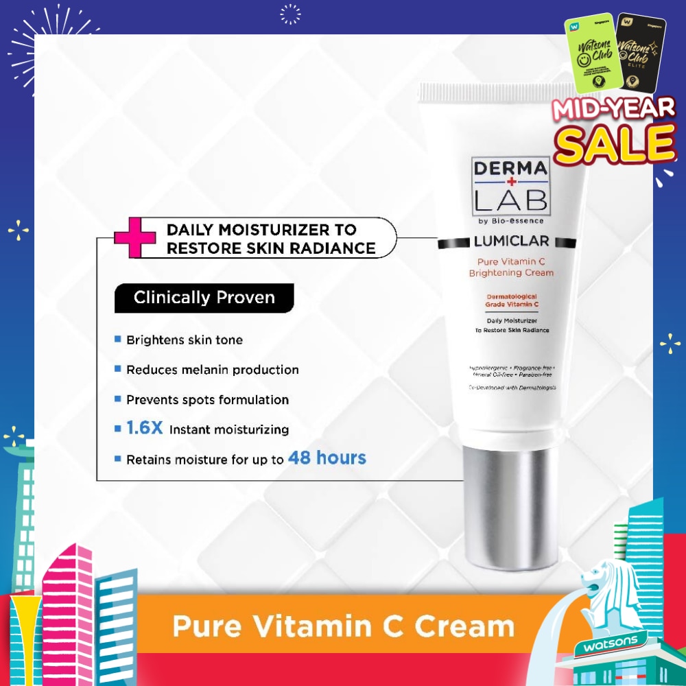Lumiclar Pure Vitamin C Brightening Cream 45g (Expiry: Oct`2025)