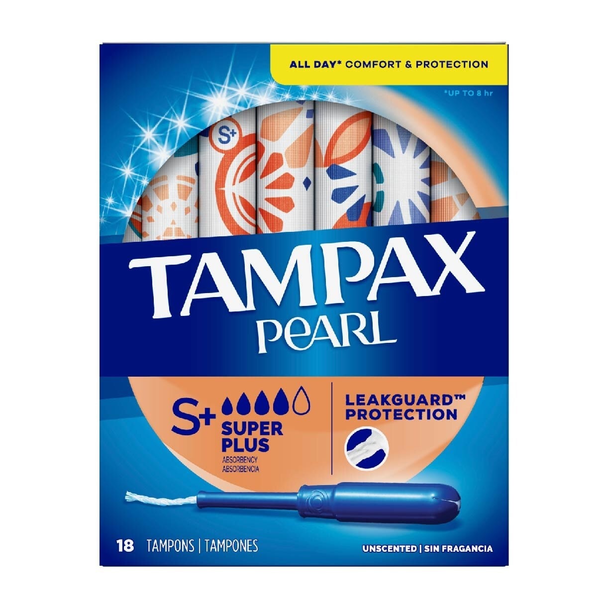 Pearl Plastic Super Plus Absorbency Unscented Tampons 18s