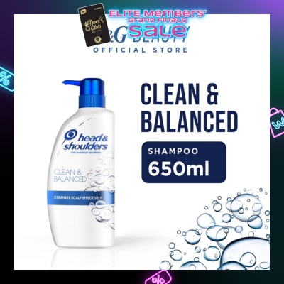 HEAD & SHOULDERS Clean and Balanced Anti-Dandruff Shampoo 650ml