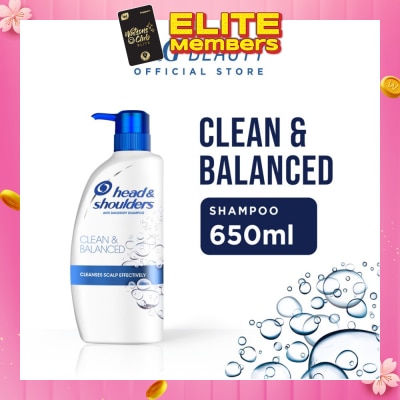 HEAD & SHOULDERS [CNY] Clean and Balanced Anti-Dandruff Shampoo 650ml
