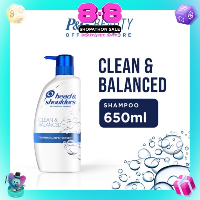 HEAD & SHOULDERS - Anti Dandruff Shampoo Clean & Balanced 650ml