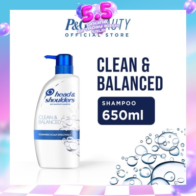 HEAD & SHOULDERS - Anti Dandruff Shampoo Clean & Balanced 650ml