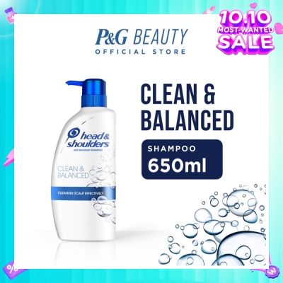 HEAD & SHOULDERS Clean and Balanced Anti-Dandruff Shampoo 650ml