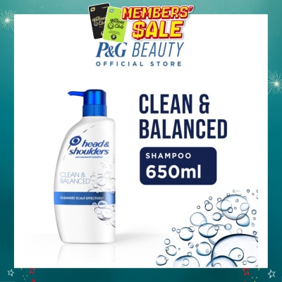HEAD & SHOULDERS - Anti Dandruff Shampoo Clean & Balanced 650ml
