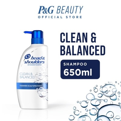 HEAD & SHOULDERS Clean and Balanced Anti-Dandruff Shampoo 650ml