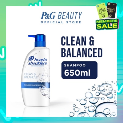 HEAD & SHOULDERS Clean and Balanced Anti-Dandruff Shampoo 650ml