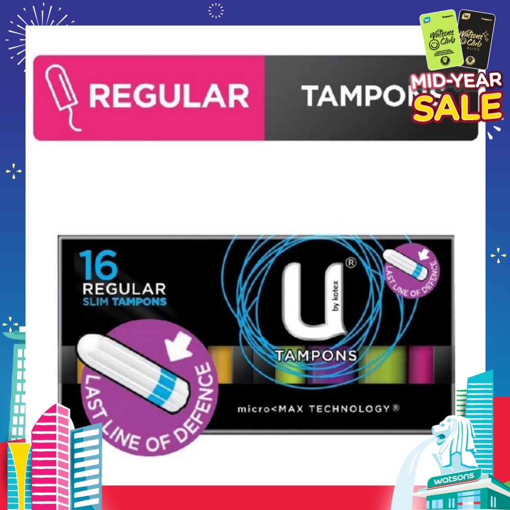 U Tampon Slim Regular 16s