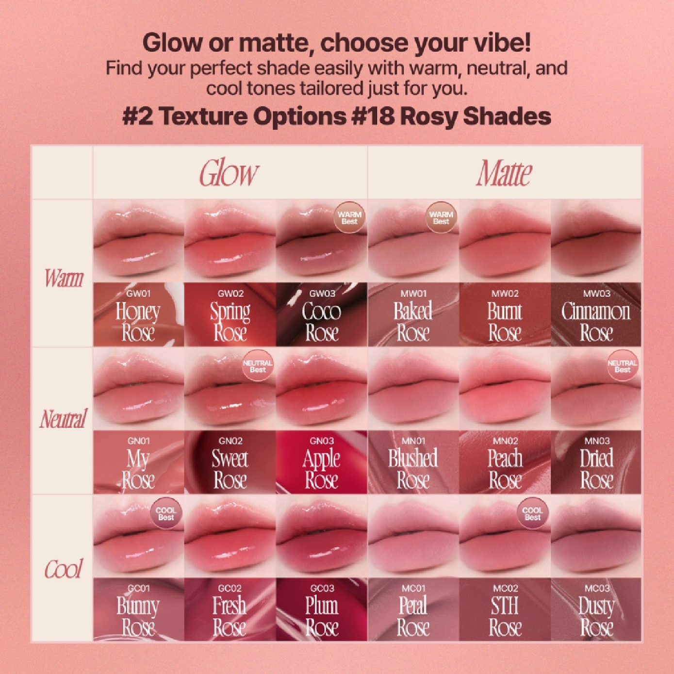 Rose Obsession Stay-Fit Glow Lip Tint #GC01 Bunny Rose 3.5ml image