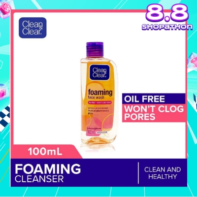 CLEAN & CLEAR Foaming Face Wash (For Oil Control + Removes 99.8% Pimple Causing Germs) 100ml