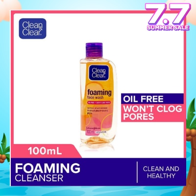 CLEAN & CLEAR Foaming Face Wash (For Oil Control + Removes 99.8% Pimple Causing Germs) 100ml