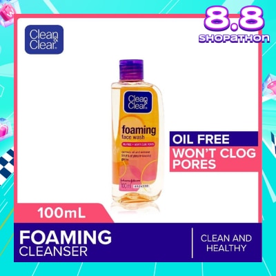 CLEAN & CLEAR Foaming Face Wash (For Oil Control + Removes 99.8% Pimple Causing Germs) 100ml