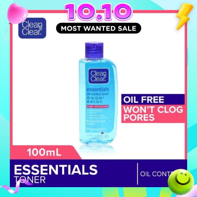 CLEAN & CLEAR Essentials Oil Free Toner (For Oil Control) 100ml image