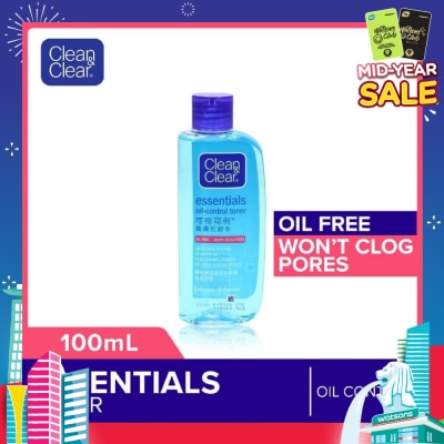 CLEAN & CLEAR Essentials Oil-Free Toner (For Oil Control) 100ml