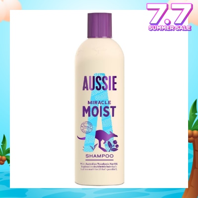 AUSSIE Miracle Moist Shampoo (Revive + Restore Dry & Damaged Hair) 300ml