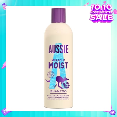 AUSSIE Miracle Moist Shampoo (Revive + Restore Dry & Damaged Hair) 300ml