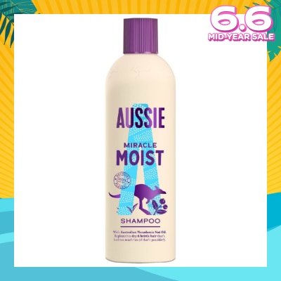 AUSSIE Miracle Moist Shampoo (Revive + Restore Dry & Damaged Hair) 300ml