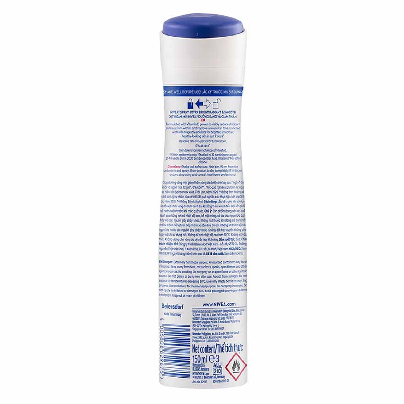 Deodorant Spray Extra Whitening