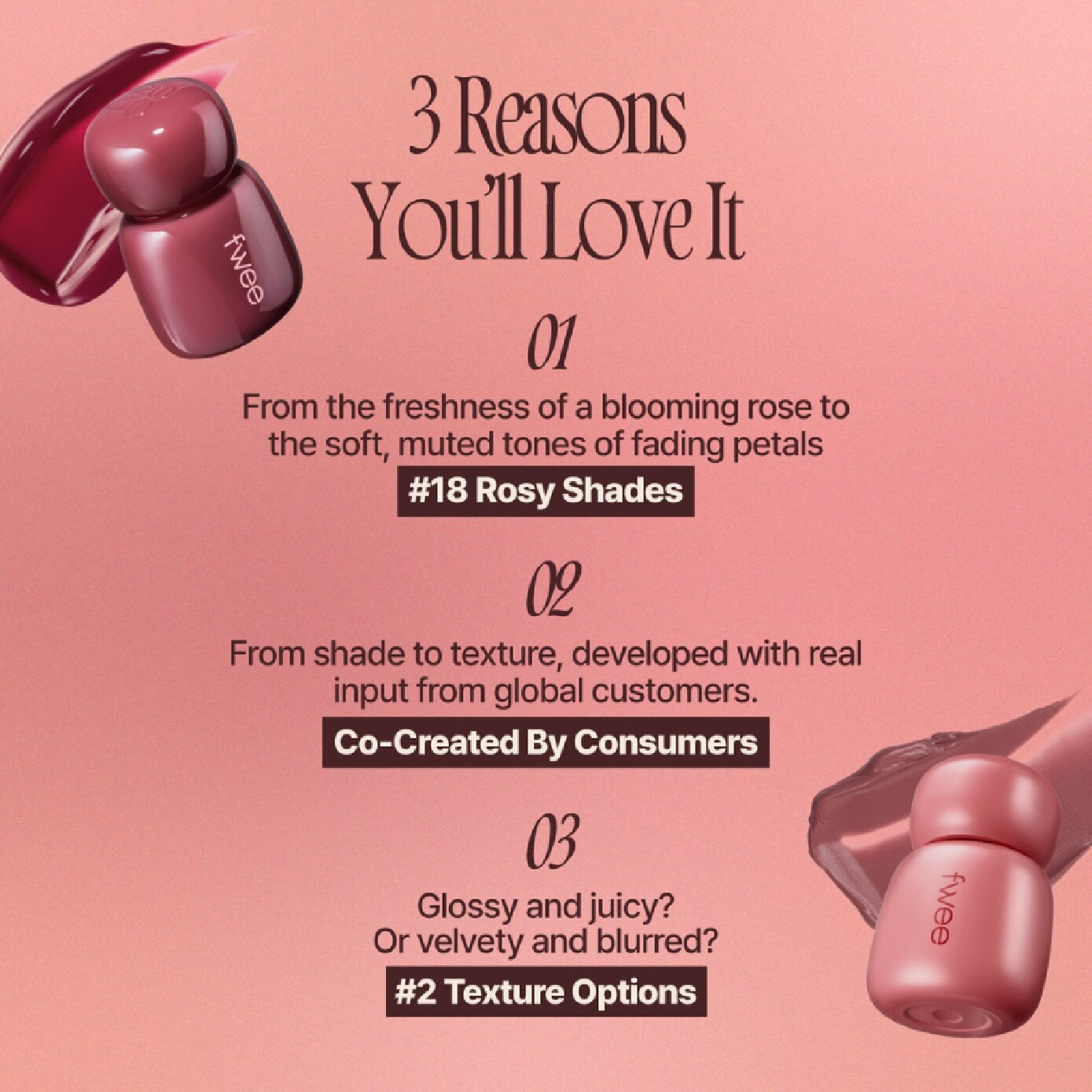 Rose Obsession Stay-Fit Glow Lip Tint #GW03 Coco Rose 3.5ml image