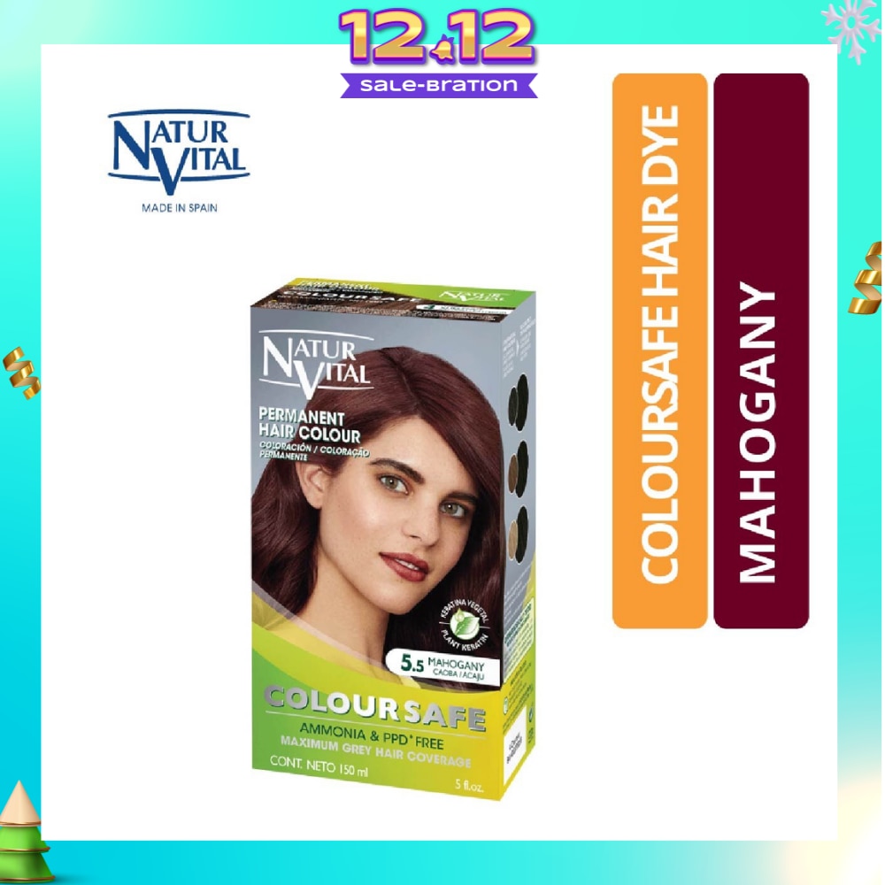 NATURVITAL Coloursafe Permanent Hair Colour Mahogany 5.5