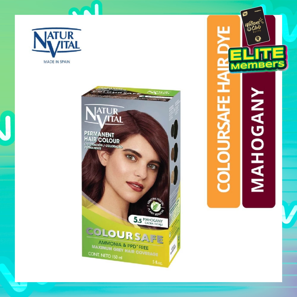 NATURVITAL Coloursafe Permanent Hair Colour Mahogany 5.5