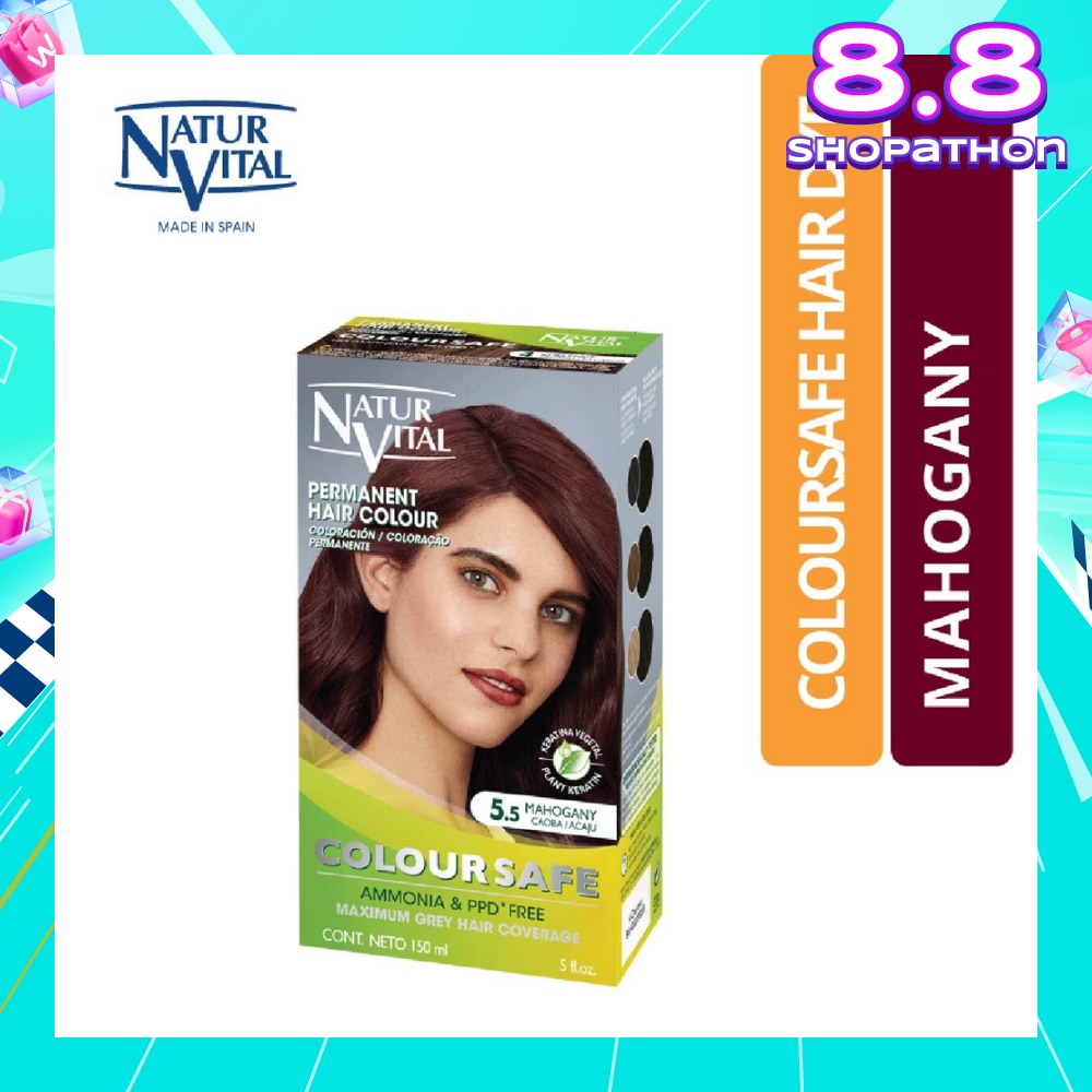 NATURVITAL Coloursafe Permanent Hair Colour Mahogany 5.5