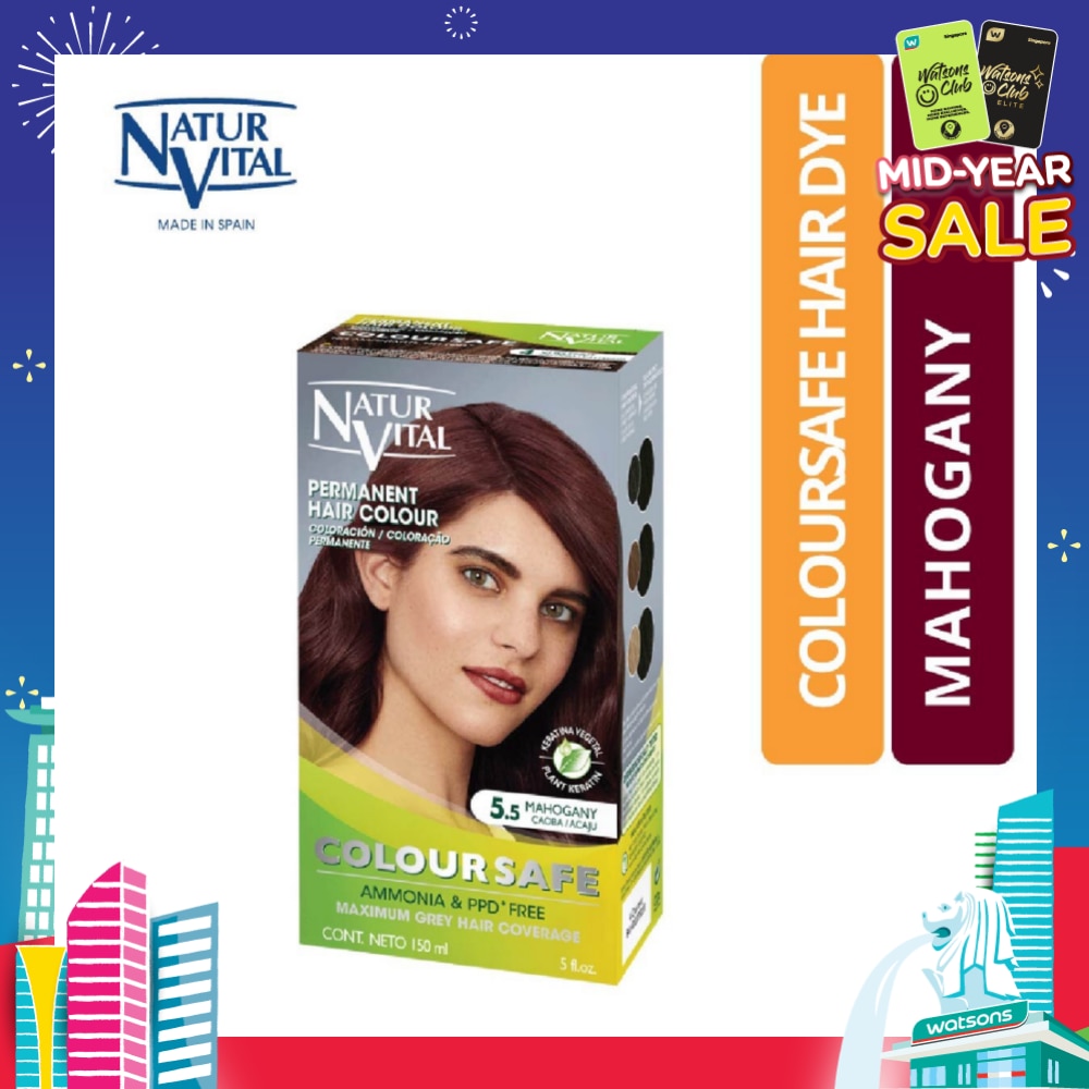 NATURVITAL Coloursafe Permanent Hair Colour Mahogany 5.5