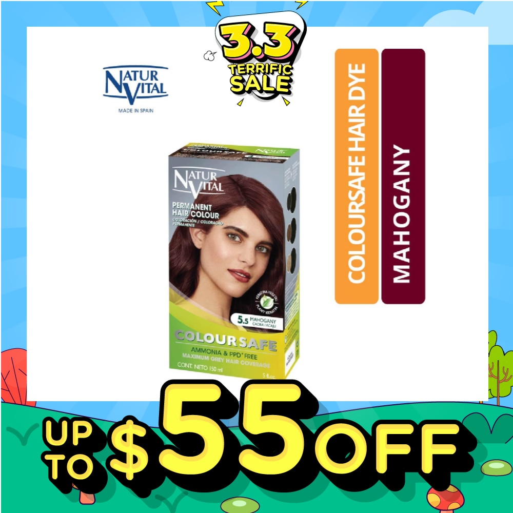 NATURVITAL Coloursafe Permanent Hair Colour Mahogany 5.5